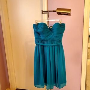 Donna Morgan strapless chiffon dress